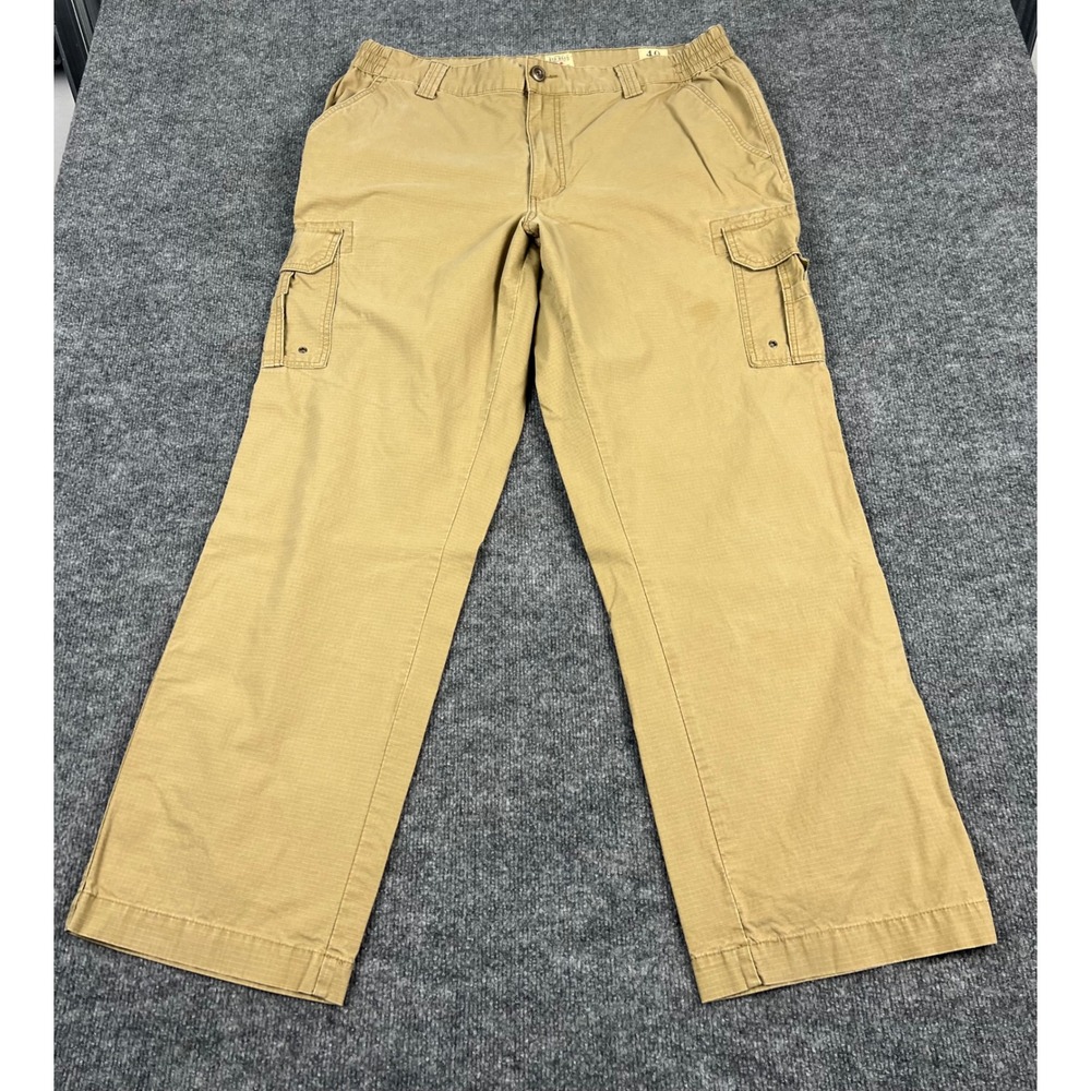 RedHead‎ Brand Co Mens 40x32 Khaki Tan Ripstop Cotton Cargo Pants Straight Leg